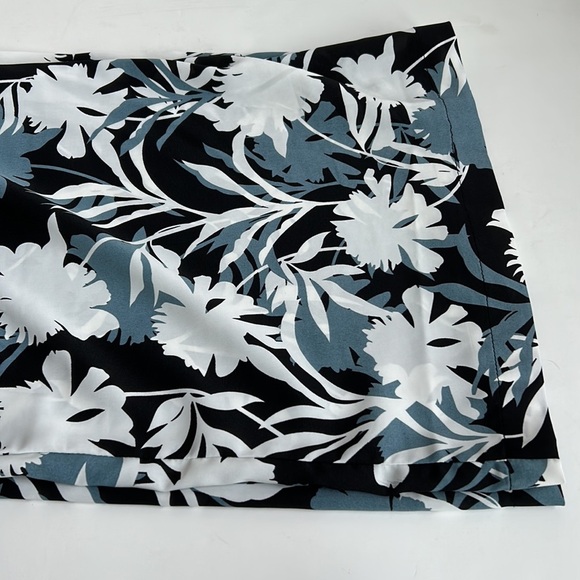 JODIFL black slate blue white wide leg elastic band pockets sheer pant cover up - Picture 13 of 15